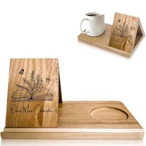 Book holder and cup stand